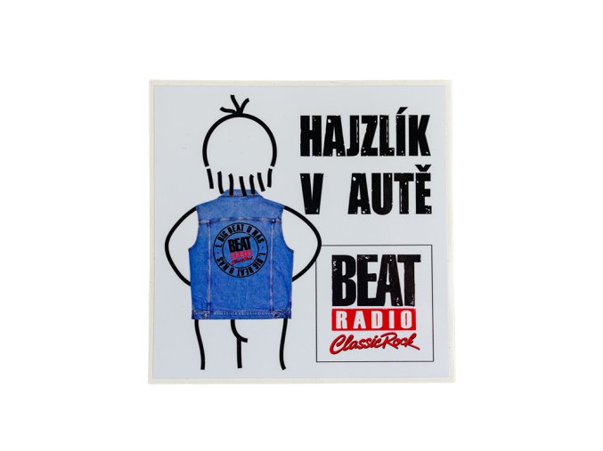 Samolepka Hajzlík v autě