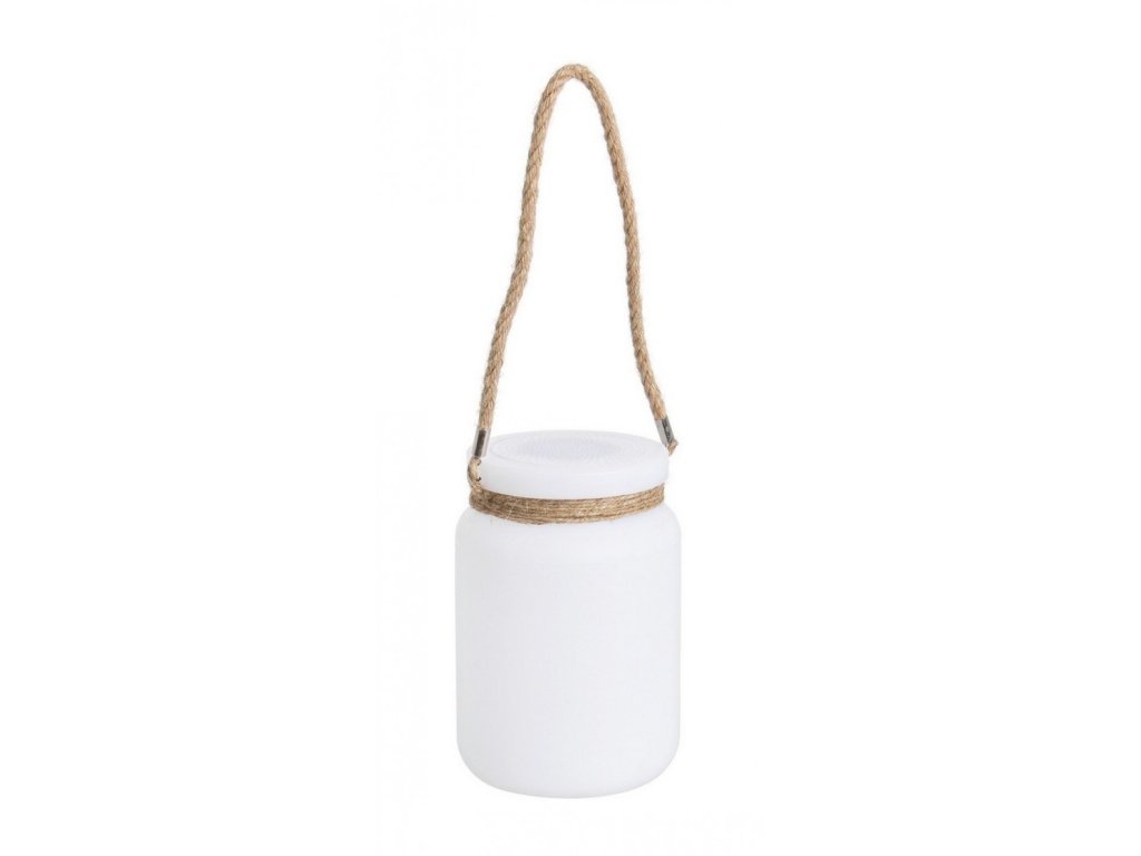 Zahradní LED lampa s reproduktorem ROPE bílá
