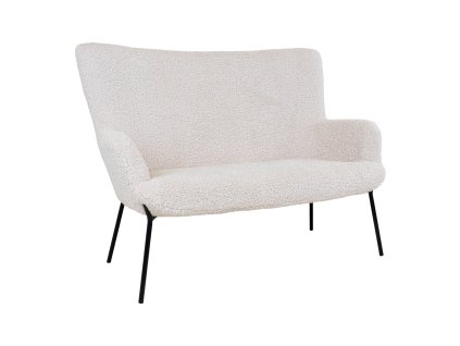 Bílá pohovka GLASGOW 128 cm