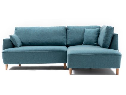 Rohová pohovka FELIX tyrkysová pravá