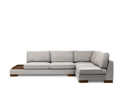 Rohová pohovka TULIP světle šedá pravý roh