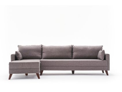 Designová pohovka BELLA hnědá levá 275 cm