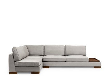 Rohová pohovka TULIP světle šedá pravý roh