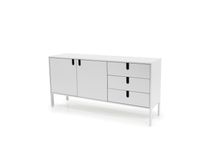 Dřevěná komoda UNO 171cm bílá