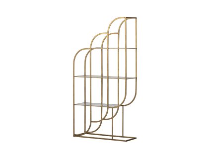 Policový regál INTENSE mosaz