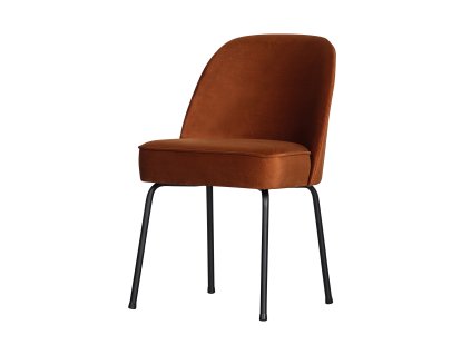 Sametová jídelní židle VOGUE oranžová