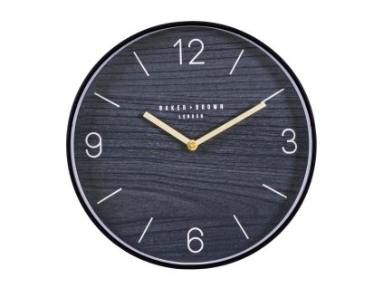 Nástěnné hodiny BLACK WOOD 50cm