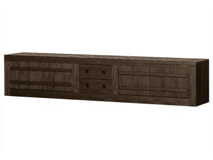 TV stolek HIKU tmavě hnědá