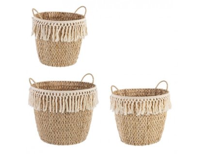 Set 3 odkládacích košíků ALMA L