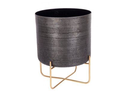 Šedý květináč VARANASI