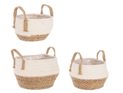64973 set 3 kulatych bilo zlutych kosu aletha