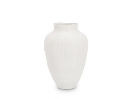 Bílá keramická váza PAPYRUS 29 cm