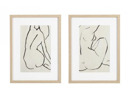 Set 2 obrazů REFINED 30x40cm