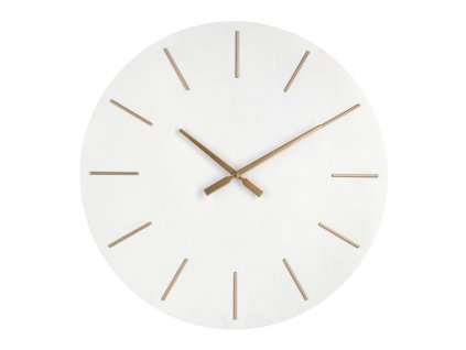 Nástěnné hodiny TIMELINE bílé 60cm