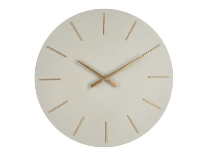 Nástěnné hodiny TIMELINE šedé 60cm