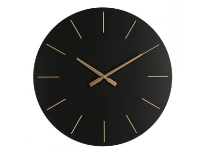 Nástěnné hodiny TIMELINE černé 60cm
