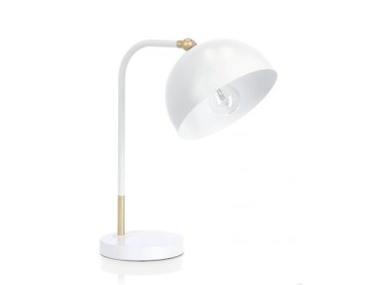 Stolní lampa GLASGOW bílá 41cm