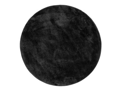 Černý koberec MIAMI O160 cm