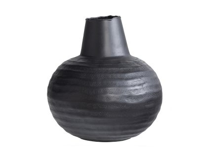 Kovová váza YURI černá 32cm