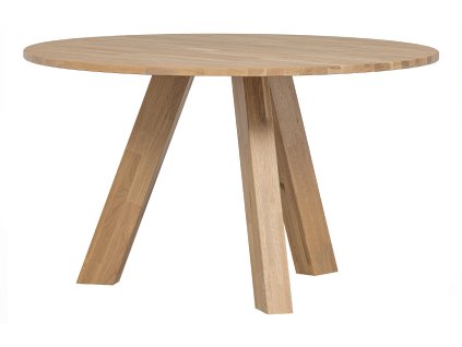 Kulatý jídelní stůl RHONDA 129cm dub přírodní