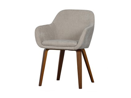 Sametová jídelní židle BASE béžová