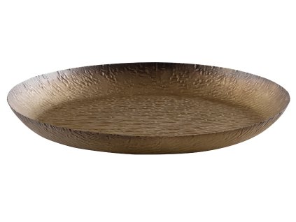 Kovový tác HAMMER O50cm mosazný