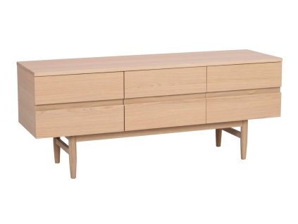 Dřevěný TV stolek MORESBY světlý