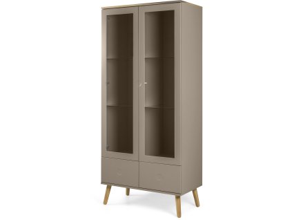 Prosklená vitrína DOT hnědá