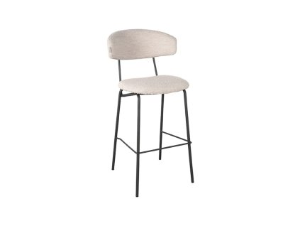 Barová židle ZACK bílé bouclé 107cm