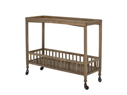 Dřevěný konzolový stolek SALI hnědý 102x82 cm