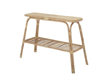Ratanový konzolový stolek THENNA světlý