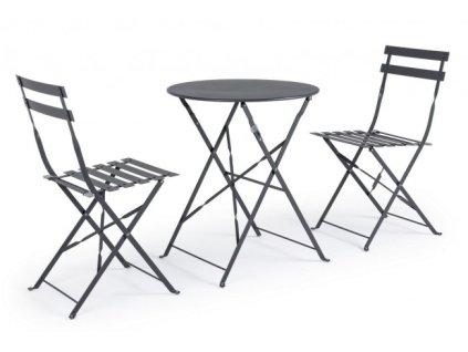 Bistro set WISSANT antracit