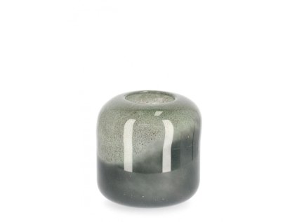 Zelená skleněná váza MARS o19,5 cm