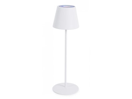 Zahradní stojací LED lampa ETNA bílá s možností změny barev 38 cm