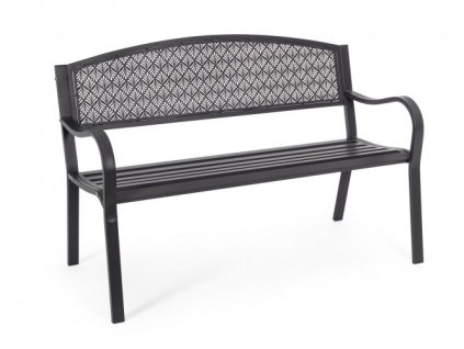Kovová venkovní lavice LIZETTE antracit