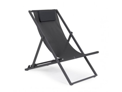 Zahradní polohovatelné lehátko TAYLOR antracit