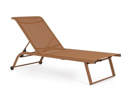 Hliníkové zahradní lehátko TAYLOR oranžová