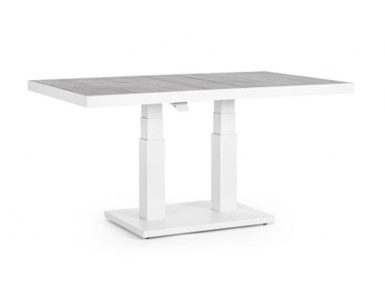 Zahradní stolek TRUMAN 140x85x49/72 cm bílý