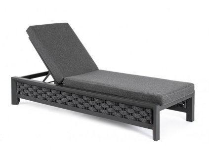 Zahradní lehátko OTAVIO černé