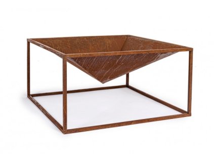 Ohniště ILLINOIS 60x60 cm RUSTY