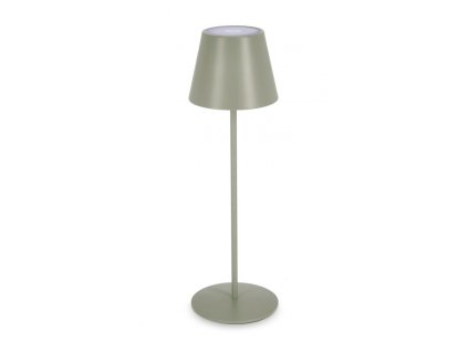 Zahradní stojací LED lampa ETNA 38 cm šedozelená