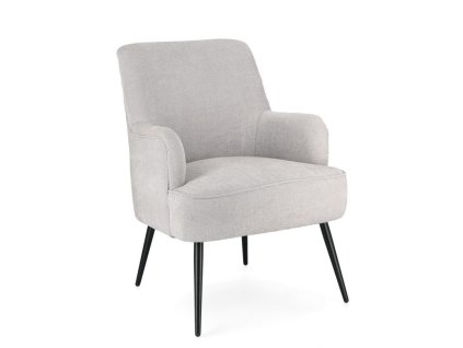 Světle šedé křeslo ERNESTINE