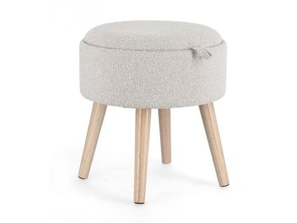 Puf ZOYA světle šedý