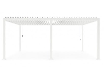 Bílá hliníková pergola s uzavíracími lamelami OCEAN 3,6x7,2 m