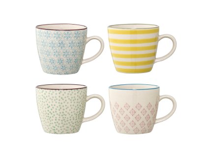 Set 4 hrnků s uchem PATRIZIA 220 ml
