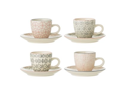 Set 4 espresso šálků CECILE 90 ml