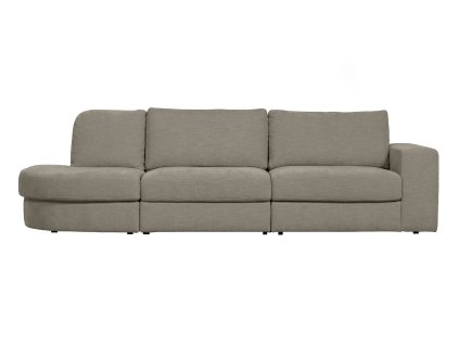 Třímístná pohovka FAMILY šedá levá