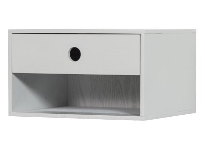 Závěsný noční stolek NANCY šedý