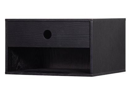 Závěsný noční stolek NANCY černý