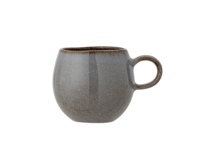 Hrnek SANDRINE tmavě šedý 8cm